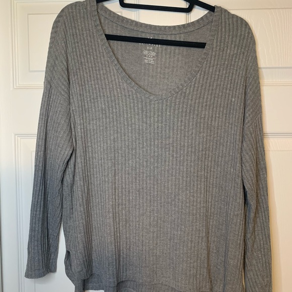 American Eagle Rib Soft & Sexy 3/4 Sleeve Top - Picture 1 of 9